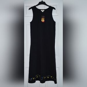 Vintage Bechamel Black Maxi Dress